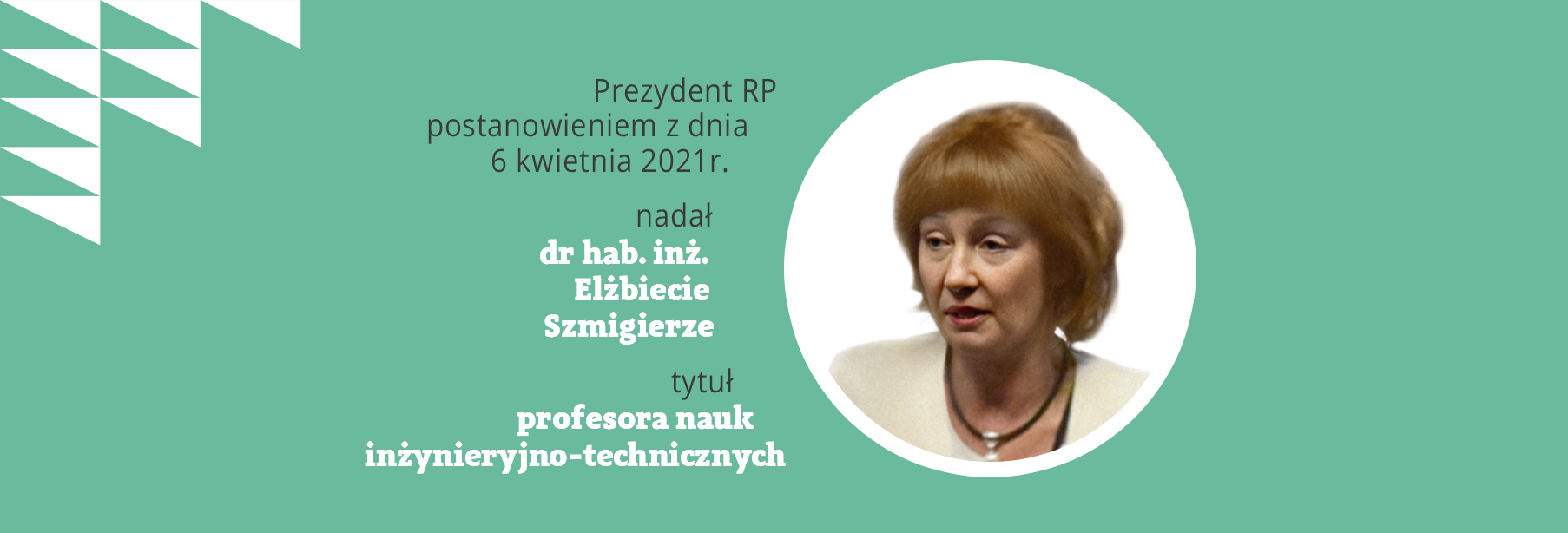 Elżbieta Szmigiera została profesorem nauk inżynieryjno-technicznych – GRATULUJEMY!