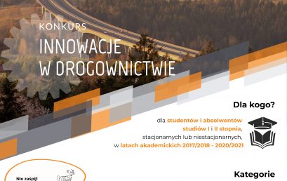 Innowacje w drogownictwie – konkurs  GDDKiA, dla studentów i absolwentów