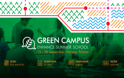[Aktualizacja] Szkoła letnia Green Campus – ENHANCE Summer School on Climate Chang – rekrutacja do 23.08.2021