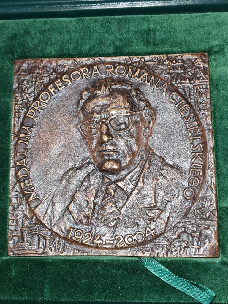 Medal im. Profesora Romana Ciesielskiego dla Profesora Piotra Woyciechowskiego