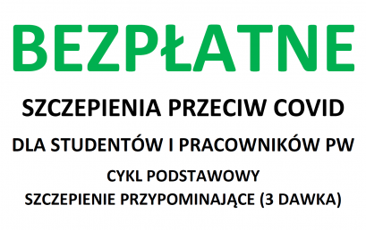 [Aktualizacja] Trwa rejestracja szczepień w przychodni akademickiej PW