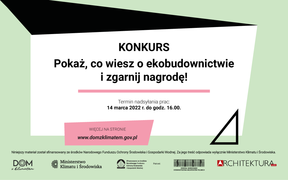 Konkurs o ekobudownictwie