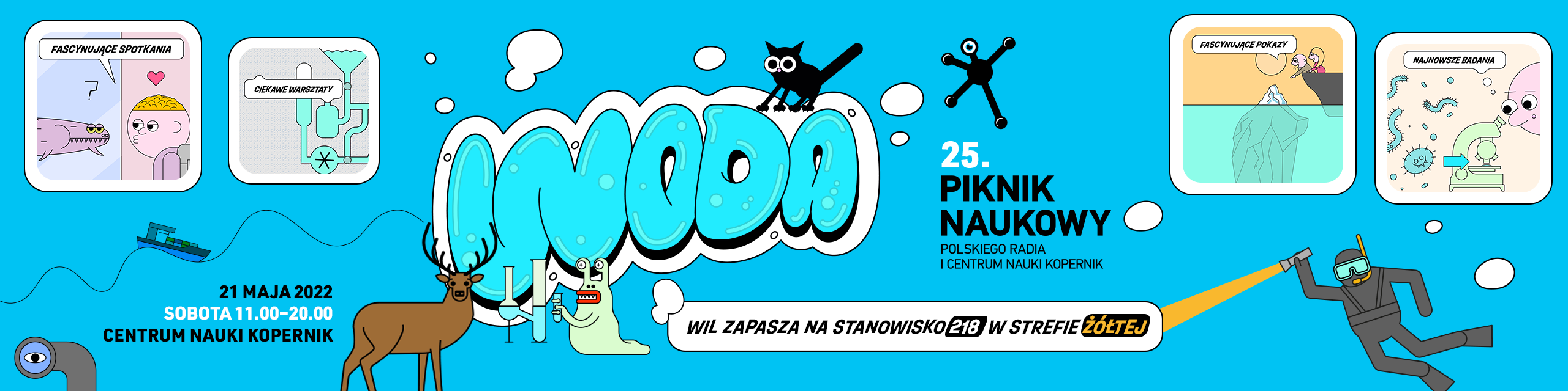 25. Piknik Naukowy – KROPLA KULTURY W MIASTACH – 21 maja, strefa żółta, stanowisko 218 – wstęp wolny! 25. Piknik Naukowy – KROPLA KULTURY W MIASTACH – 21 maja, strefa żółta, stanowisko 218 – wstęp wolny!
