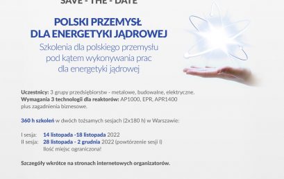 Polski przemysł dla energetyki jądrowej – szkolenia