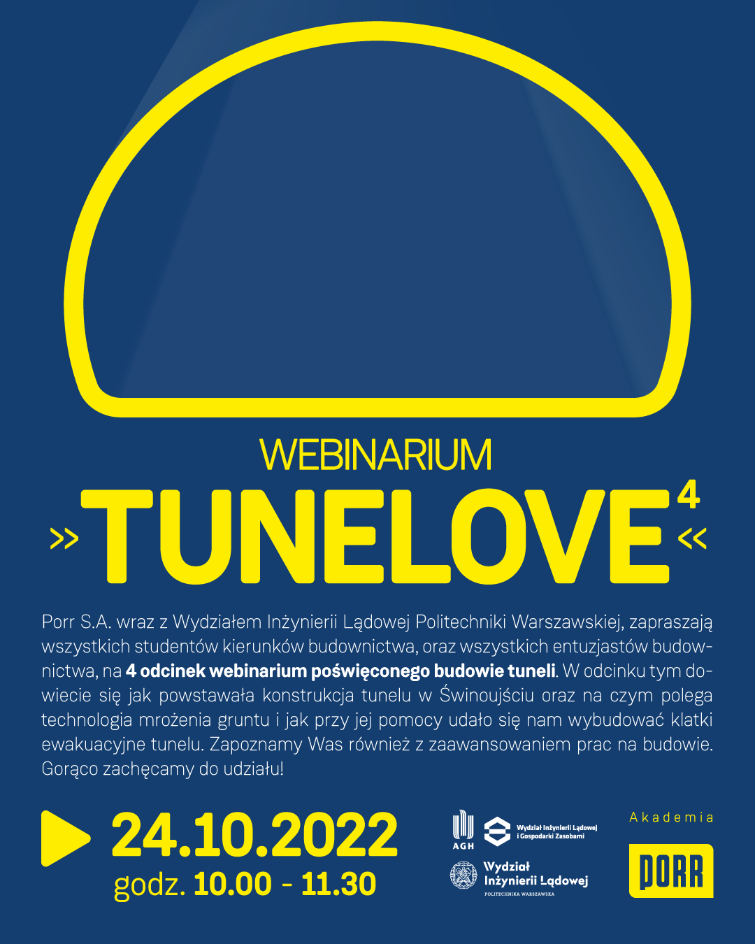 Webinarium „Tunelowe IV” – zaproszenie Webinarium „Tunelowe IV” – zaproszenie