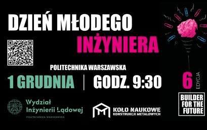 Zapraszamy do rejestracji na Dzień Młodego Inżyniera – wydarzenie już w czwartek 1 grudnia