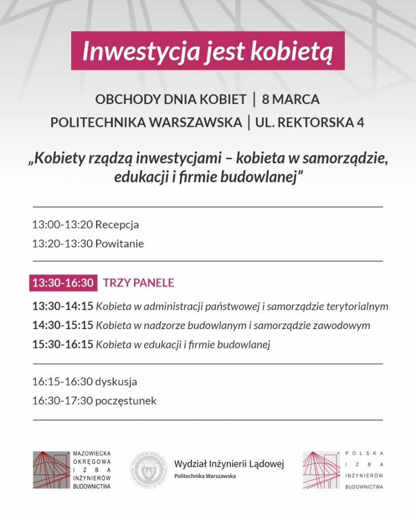 INWESTYCJA JEST KOBIETĄ -  8 marca 2024