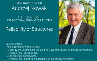 Nowe zajęcia w ramach programu Visiting Professor prowadzone przez prof. Andrzeja Nowaka
