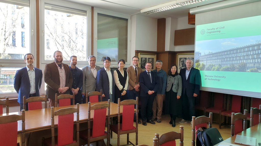 Wizyta delegacji ze School of Mathematics and Statistics NPU na Wydziale Inżynierii Lądowej PW