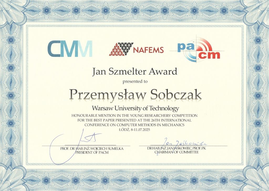 Nagroda Szmeltera dla Przemysława Sobczaka