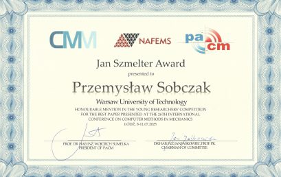 Nagroda Szmeltera dla Przemysława Sobczaka
