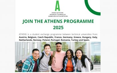 Recruitment for the ATHENS program – DEADLINE 24/09/2025