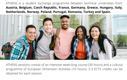 Recruitment for the ATHENS program. DEADLINE: 19/01/2026.