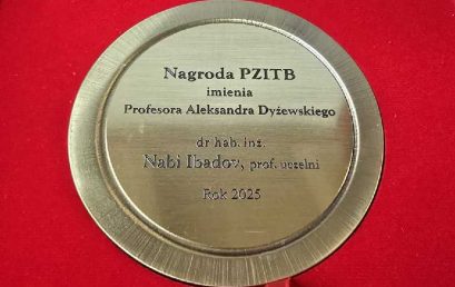 Prof. Nabi Ibadov laureatem nagrody PZITB im. Profesora Aleksandra Dyżewskiego