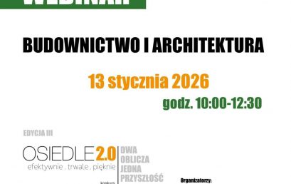 Zaproszenie – webinarium „Dwa oblicza, jedna przyszłość” – 13 stycznia 2026, godz. 10.00 – 12.30