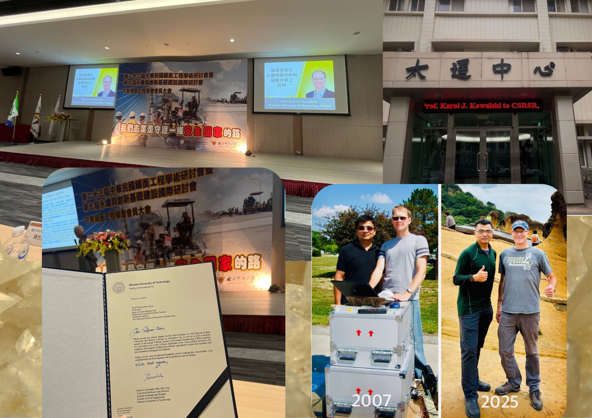 Wizyta prof. Karola J. Kowalskiego w National Central University w Tajwanie