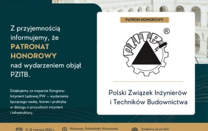 Nowy Patronat Honorowy: Polski Związek Inżynierów i Techników Budownictwa!