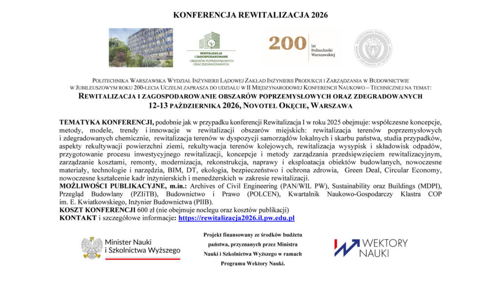 Konferencja Rewitalizacja 2026