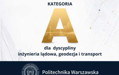 Kategoria A w dyscyplinie „inżynieria lądowa, geodezja i transport”