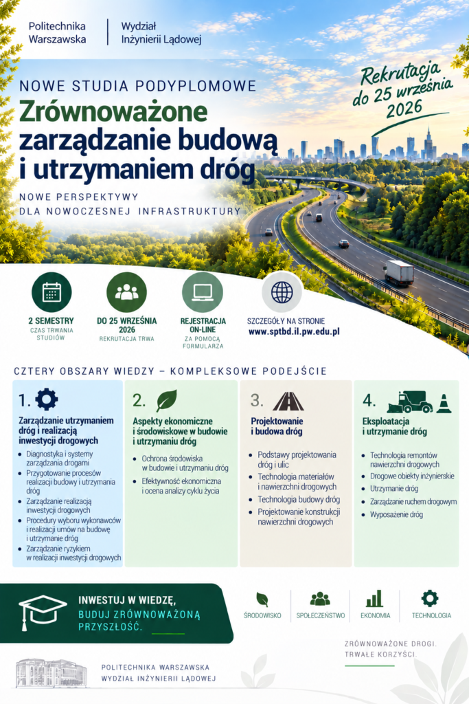 Trwa rekrutacja na nowe Studia Podyplomowe 