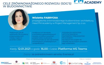 Webinar Cele zrównoważonego rozwoju w budownictwie