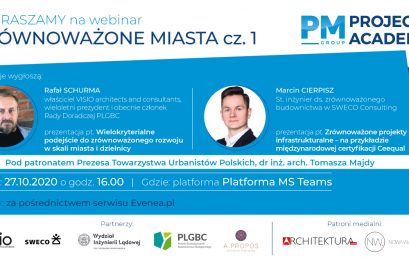 Webinar „Zrównoważone miasta cz. 1”