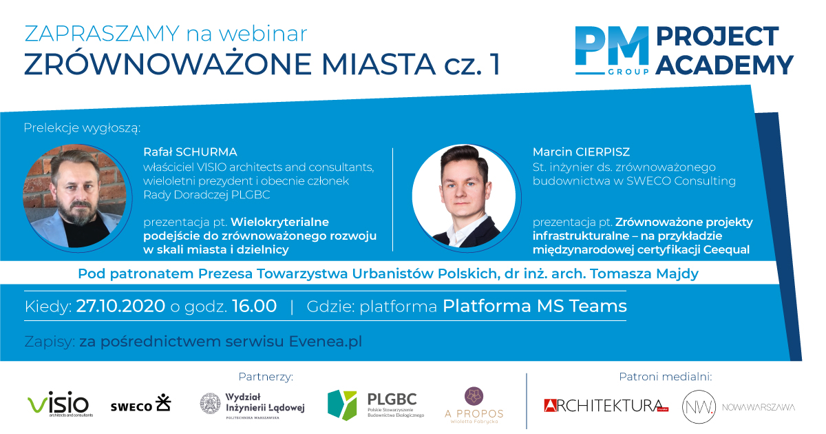 Webinar „Zrównoważone miasta cz. 1”