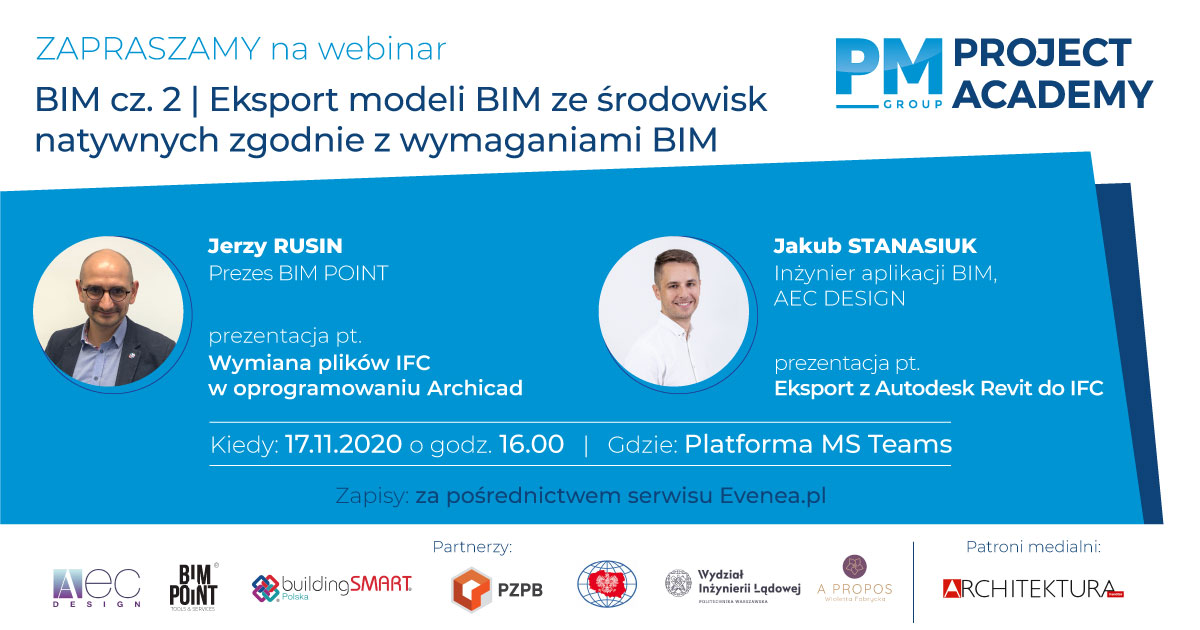 Eksport modeli BIM ze środowisk natywnych zgodnie z wymaganiami BIM Eksport modeli BIM ze środowisk natywnych zgodnie z wymaganiami BIM