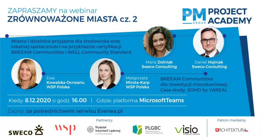 Webinar Zrównoważone miasta