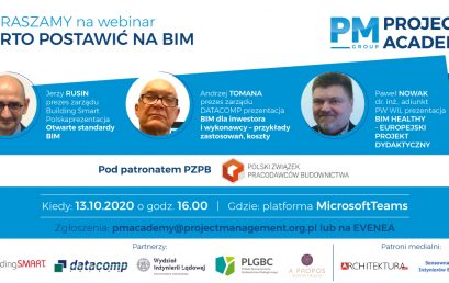 Webinar "Warto postawić na BIM"