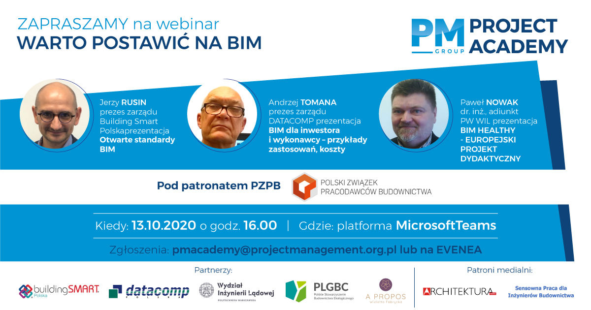 Webinar "Warto postawić na BIM"