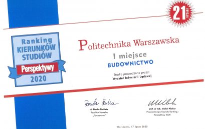 I miejsce w rankingu Perspektywy 2020!