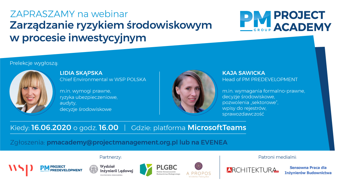 webinar Zarządzanie ryzykiem środowiskowym